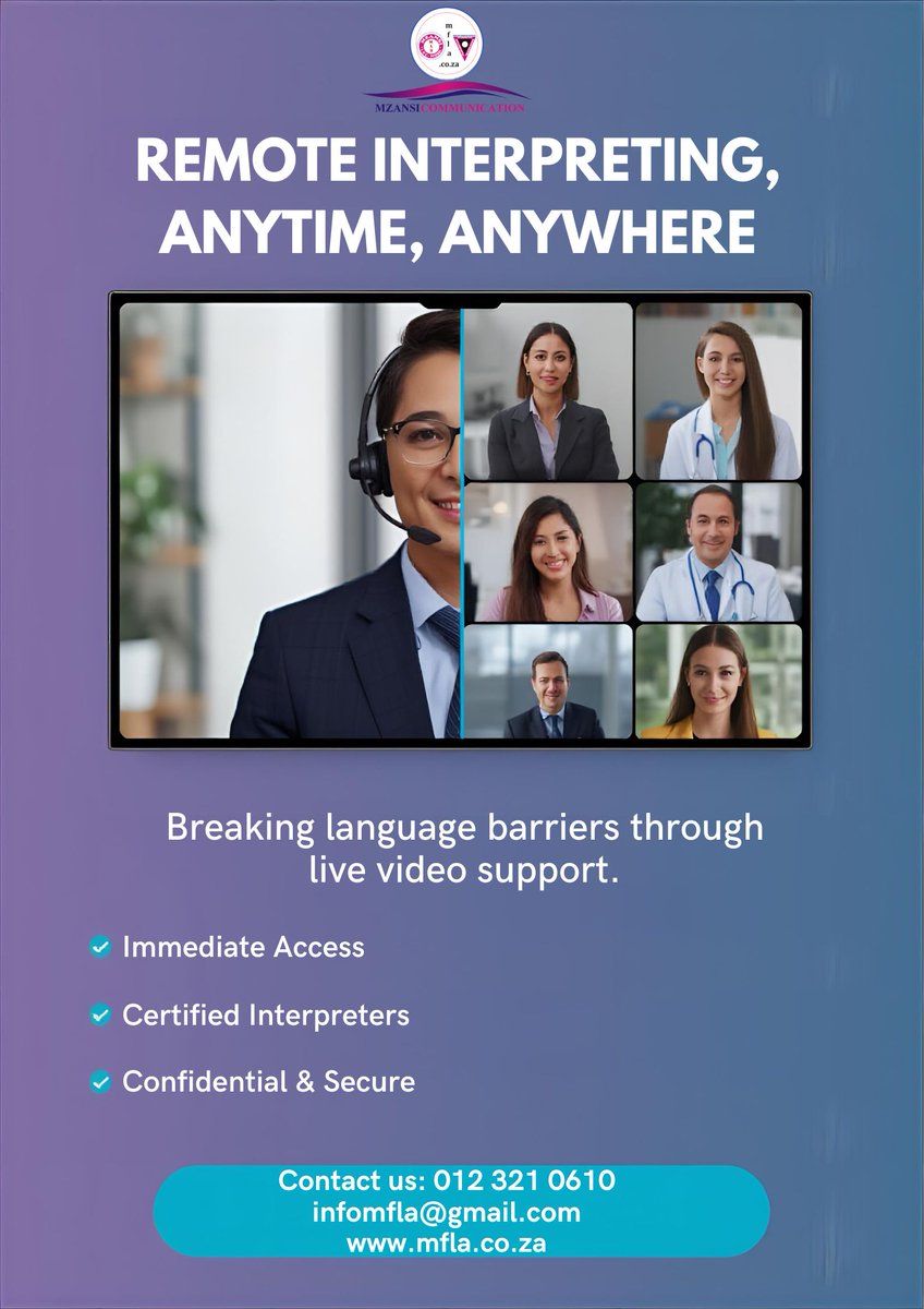 TTTEditing's tweet photo. Instant interpreting, anywhere! 💻 Our Video Remote Interpreting (VRI) services deliver secure, real-time language support for medical, legal, and business needs. Fast, professional, and reliable. Book your VRI session today! 📩 #MadlangaCommision #grammy #TrevorNoah #BBMzansi6 https://t.co/i3Ar4JGKgo