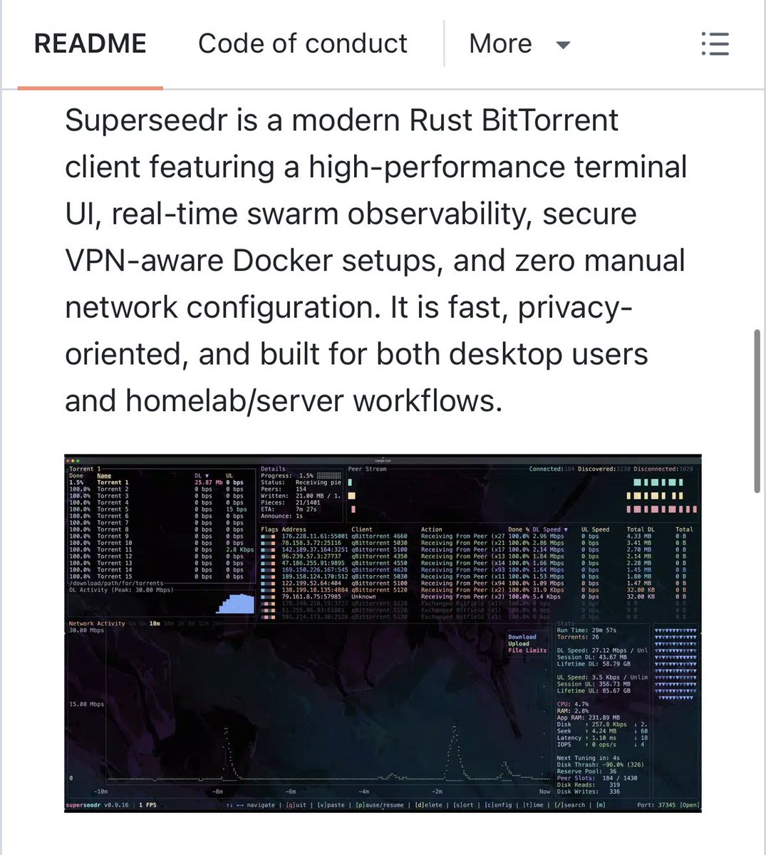 A bittorrent client in your terminal