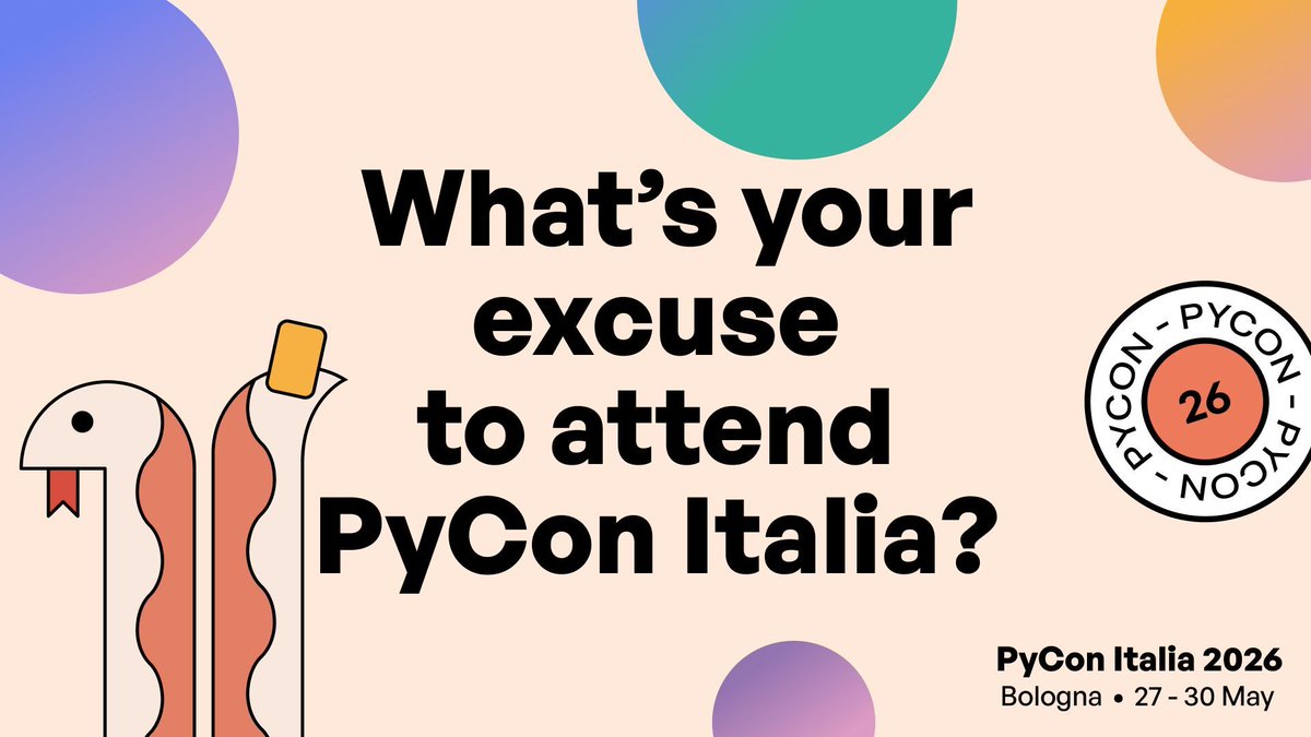 PyCon Italia tweet media