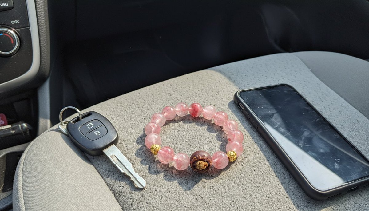 thisisjujubit's tweet photo. Sun-kissed crystals☀️#JujuBit #aesthetic #vibe #bracelet https://t.co/9pFDFKvLki