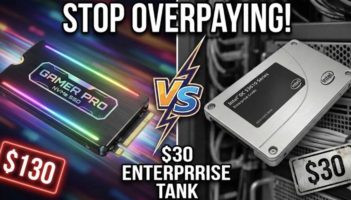 Cheap, fast, reliable boot SSDs for homelabs don’t have to be expensive—here’s how I pick used enterprise drives (with PLP) that quietly power Proxmox nodes for years.​
Full breakdown, model suggestions, and sizing tips in my new post: 
medium.com/@PlanB./cheap-…