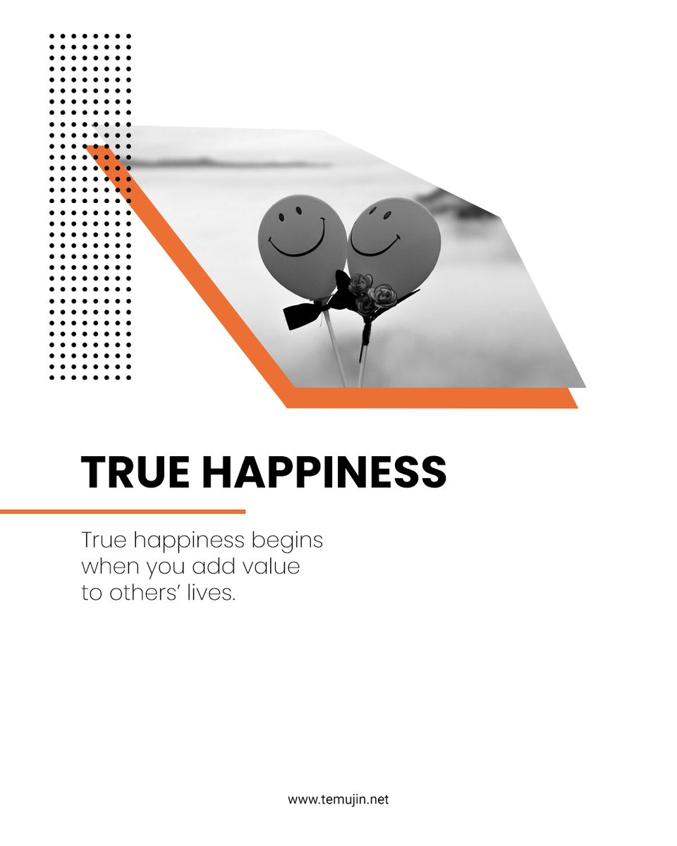 temujinworld's tweet image. Giving is what makes life brighter and more meaningful.

Every time you add value to someone’s life—no matter how small—you move closer to true happiness. The impact you leave always matters.

#Happiness #Giving #PositiveImpact