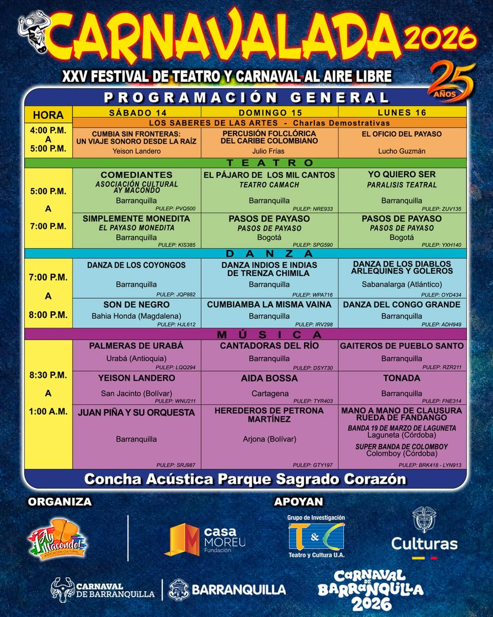 @technoproducciones Logística Oficial de Saneamiento Portátil 
.
Carnavalada 2026 !!! 
14, 15 y 16 de Febrero
Concha Acústica Parque Sagrado Corazón 
Invita <a href="/aymacondoteatro/">Asociación Cultural ¡Ay Macondo!</a>
.
Alquiler de:
.
🚽 Baños portátiles
.
Más información en: technoproducciones.com
.
#Barranquilla
