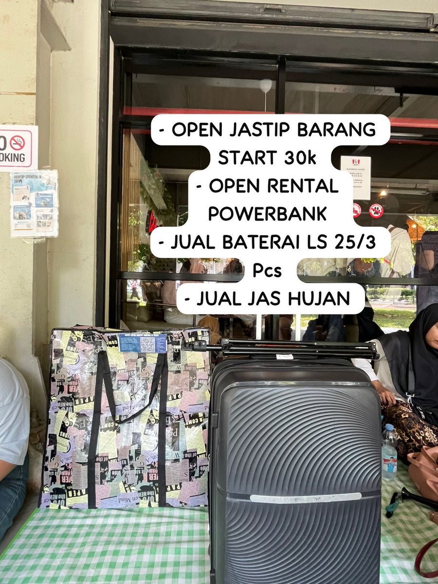Hi,aku : 
🏷Rental LS  Ver 2 150K
🏷Tutik 35K inc all
🏷Titip barang start from 5k
🏷Rental Telezoom 
🏷Rental Kipas 
Rental Powerbank start 35k-55k 
🏷Jual baterai Ls Alkaline 25k/3pcs 
🏷Jual Jas Hujan 

Wa: wa.me/6289601323784
#TAEYONGinjakarta 
#TY_TRACK_REMASTEREDinBKK
