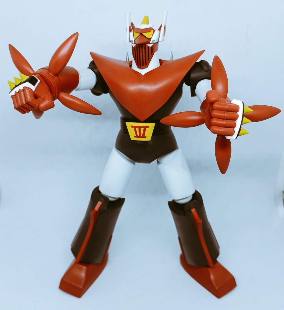Mar49533765's tweet photo. #ワンフェス2026冬 で販売のサンダイオーの武装紹介その２！
○ダイナモクラッシャー：腰のミサイル
○トゲッターパンチ：拳のスパイク
○スクリューブレード：ブレードは回転可能
卓番号:3-20-04
ディーラー名:ももさる堂
次はブルシーザーの武装紹介！
#ワンダーフェスティバル #マシーンブラスター https://t.co/XUGrfMPkVW