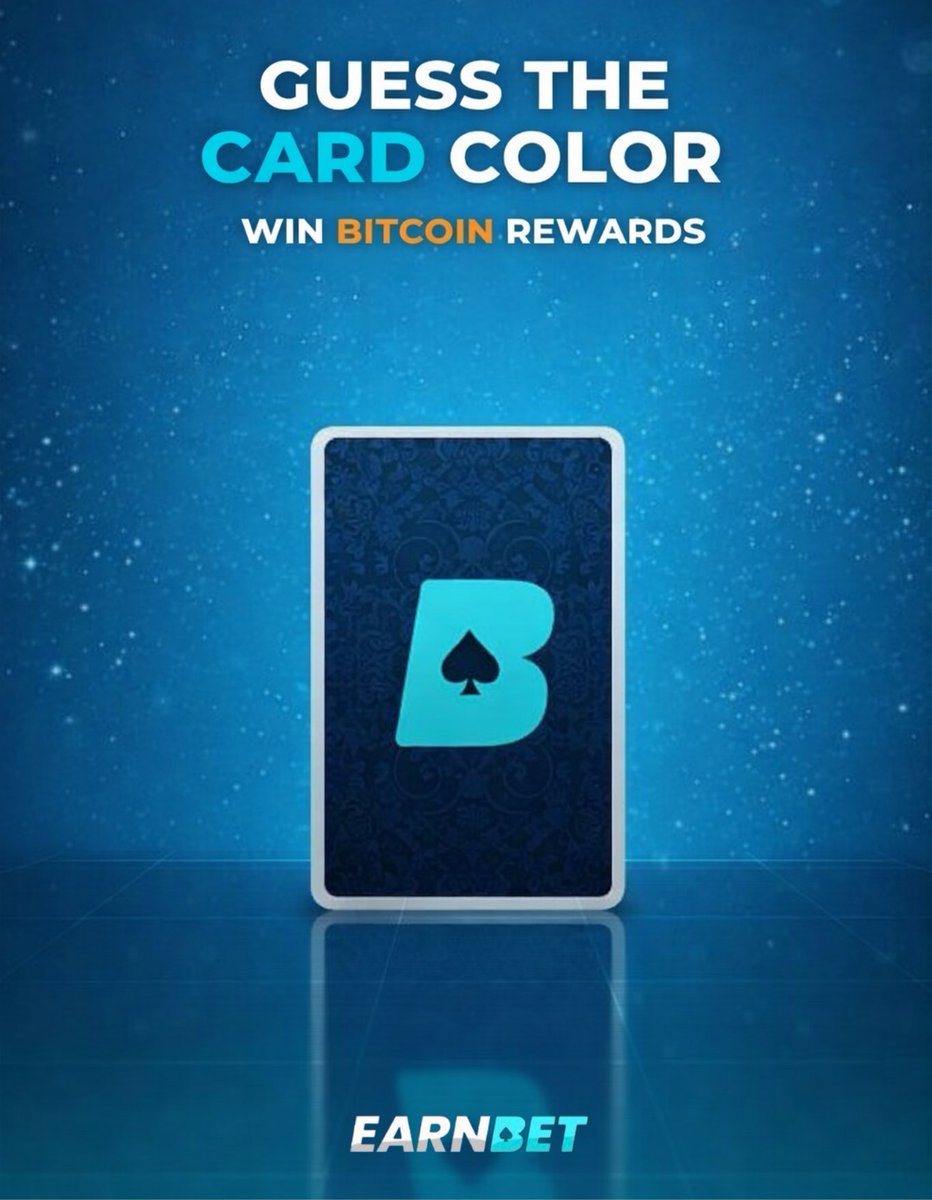 EarnBetCasino's tweet image. What color is the card?
1️⃣ Pick a color: RED or BLACK 🟥⬛️
2️⃣ Retweet and tag a friend 🧐
💸 2 winners - $20 each!