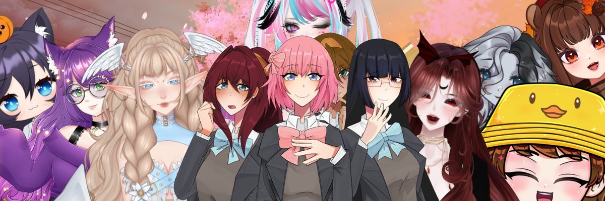 We felt like our banner needed changing up since we've had so many new friends join us.. so it only felt right to do an impromptu group photo!

Thank god no one photobombed..