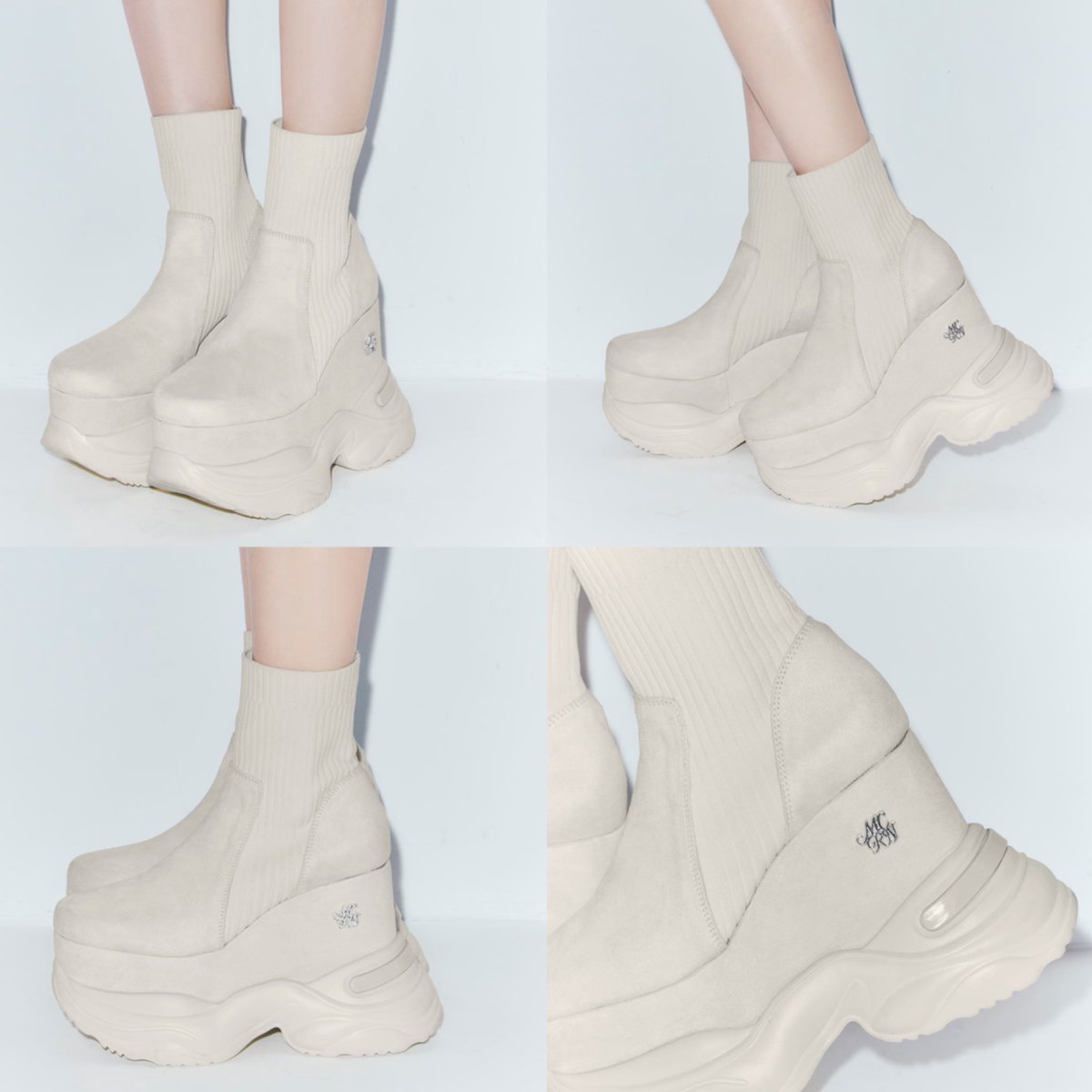 𝐑𝐄𝐒𝐓𝐎𝐂𝐊 】 ⠀ 〖 14cmソール 〗の盛れる厚底ショートブーツが