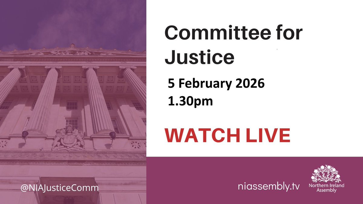 Northern Ireland Assembly Justice Committee tweet media