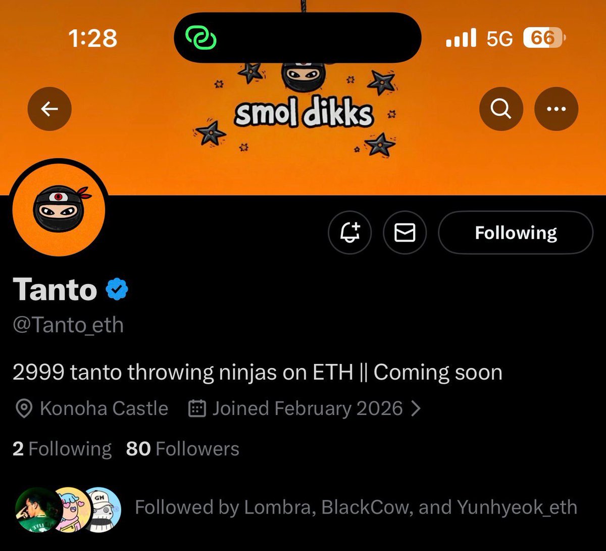 adityaeth's tweet photo. 𝗘𝗮𝗿𝗹𝘆 𝗔𝗹𝗽𝗵𝗮

Keeping my eyes on this one. @Tanto_eth is coming to ETH.

•3131 supply
•Free mint

To get in on this:

•Follow @Tanto_eth 
•Drop follow &amp; Wallet in the comments

Good luck. https://t.co/2H0thm5bVO