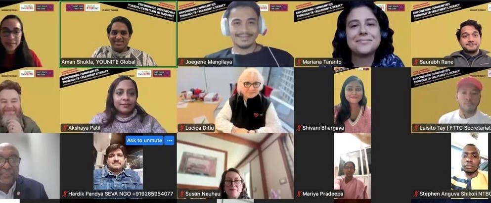 StopTB's tweet photo. @stoptb ED Lucica Ditiu joined @younite and @FastTrackTBCure to support youth-led efforts to increase TB treatment literacy, fully aligned with our Challenge Facility for Civil Society efforts to demystify drug-resistant TB @UNITAID @expertisefrance #EndTB #YouthInAction https://t.co/fjczNjXNKW