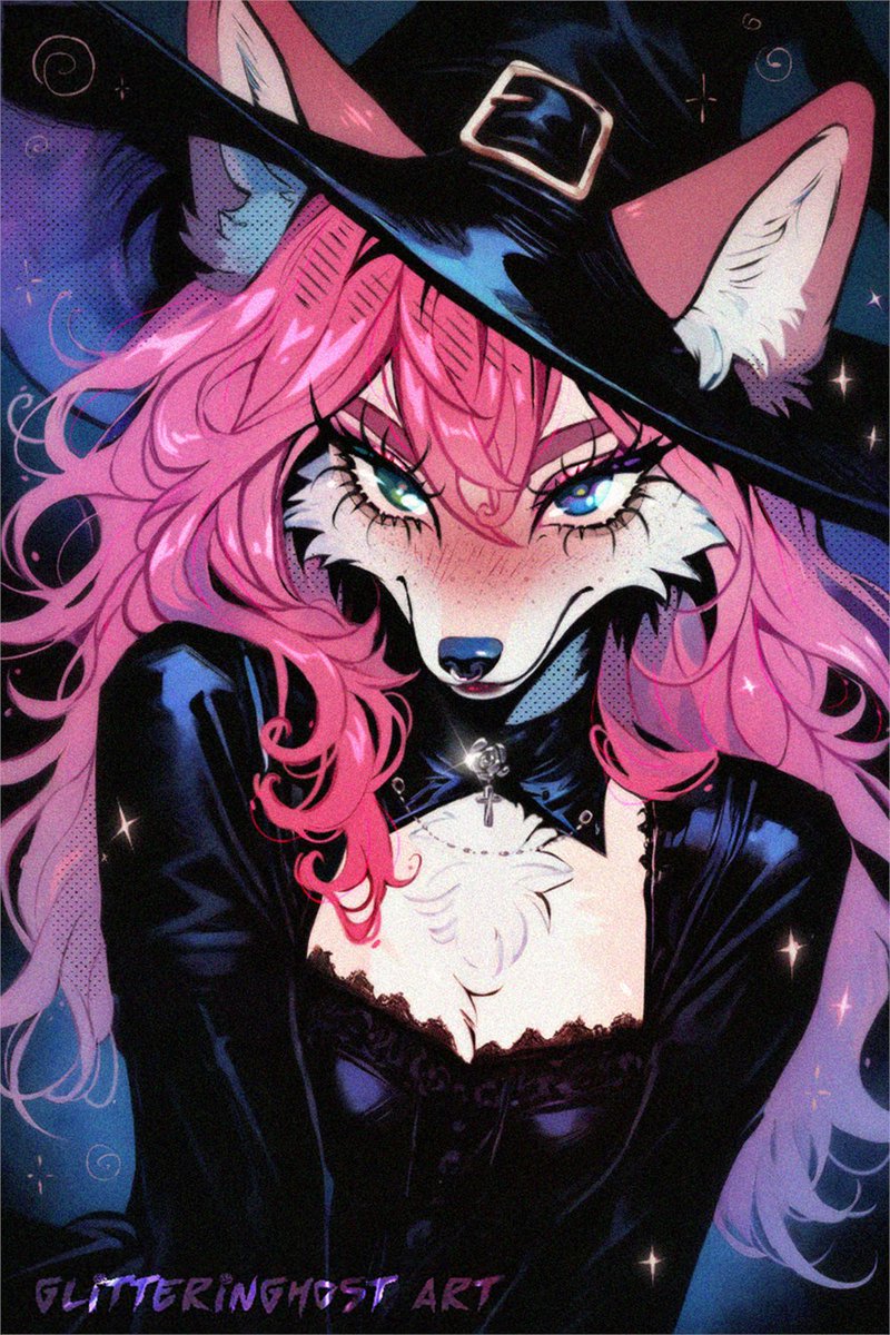 glitterin_ghost's tweet photo. Finished a warm-up sketch I played around with before starting work — trying a comics style.
#furryartwork #witch https://t.co/bVnuvzXdVb