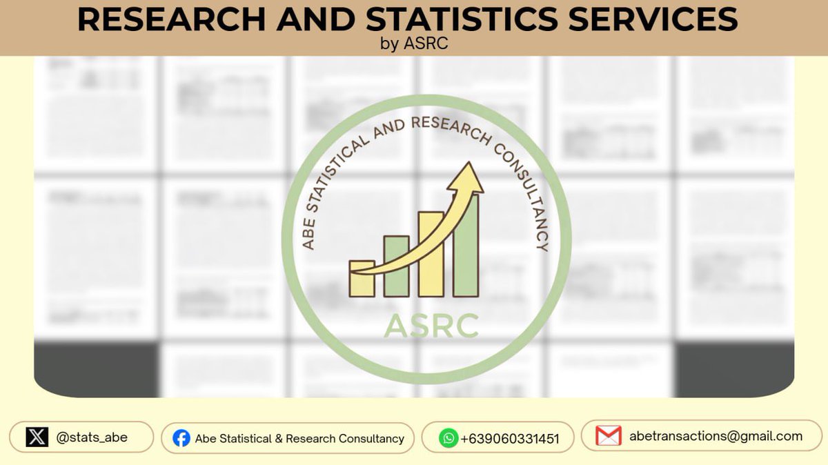 Abe Statistical & Research Consultancy tweet media