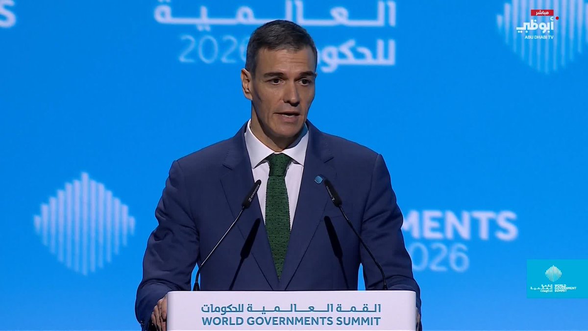 بيدرو سانشيز: إسبانيا تسعى لوضع قوانين رقمية صارمة على المستوى الأوروبي #القمة_العالمية_للحكومات 