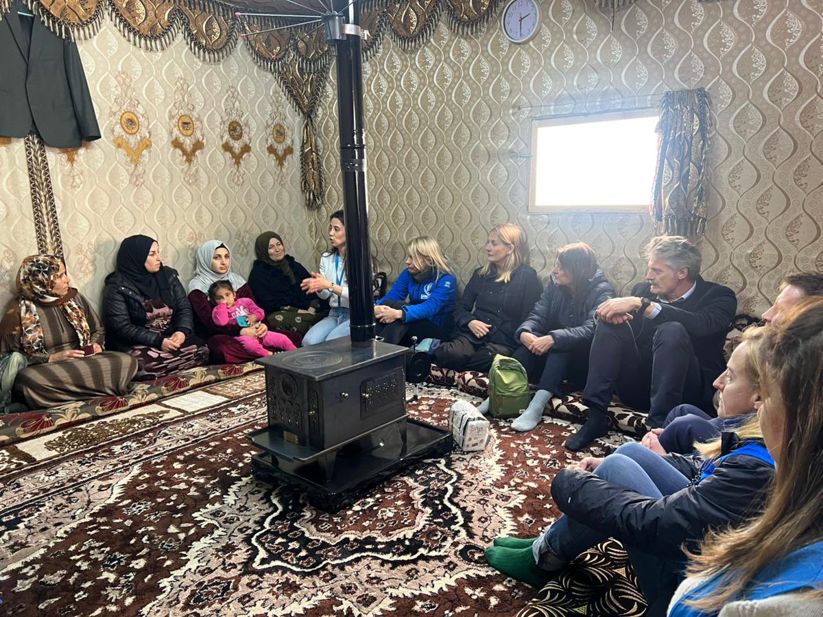DKAmbLebanon's tweet photo. Powerful meetings w/ refugees who recently fled Syria, refugees excited to return &amp; refugees, for whom conditions aren’t ready. 🇩🇰 proud to support @UNHCRLebanon &amp; partners in addressing the varied needs of different groups of refugees in this period of transition https://t.co/MhGSP26145