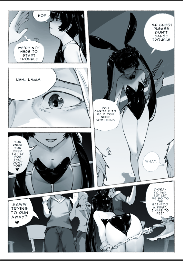 gosh, the artstyle difference is too far (;'д`)ゞ, i need to redo this first page later 