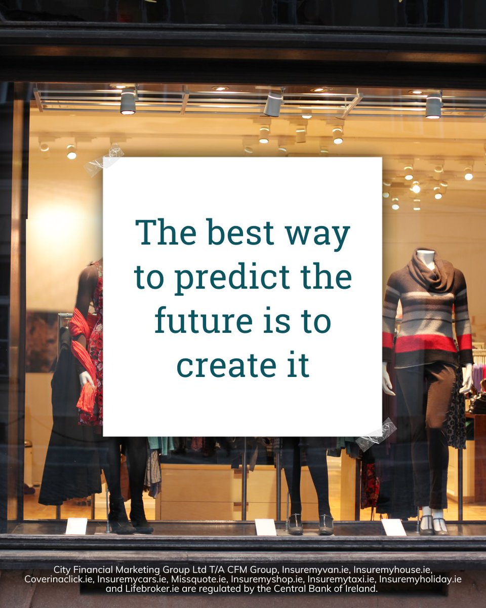Insuremyshopie's tweet photo. “The best way to predict the future is to create it.”

- Peter Drucker

#insuremyshop #businessquotesoftheday #inspirationalquotesdaily #quoteoflife https://t.co/TwTisNgIcH