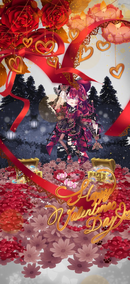 参加(｡･ω･｡)ﾉ凸”ﾎﾟﾁｯ
最近ペアリサボリ気味ですw

#バレンタイン
#ペアリウム #着せ替えゲーム