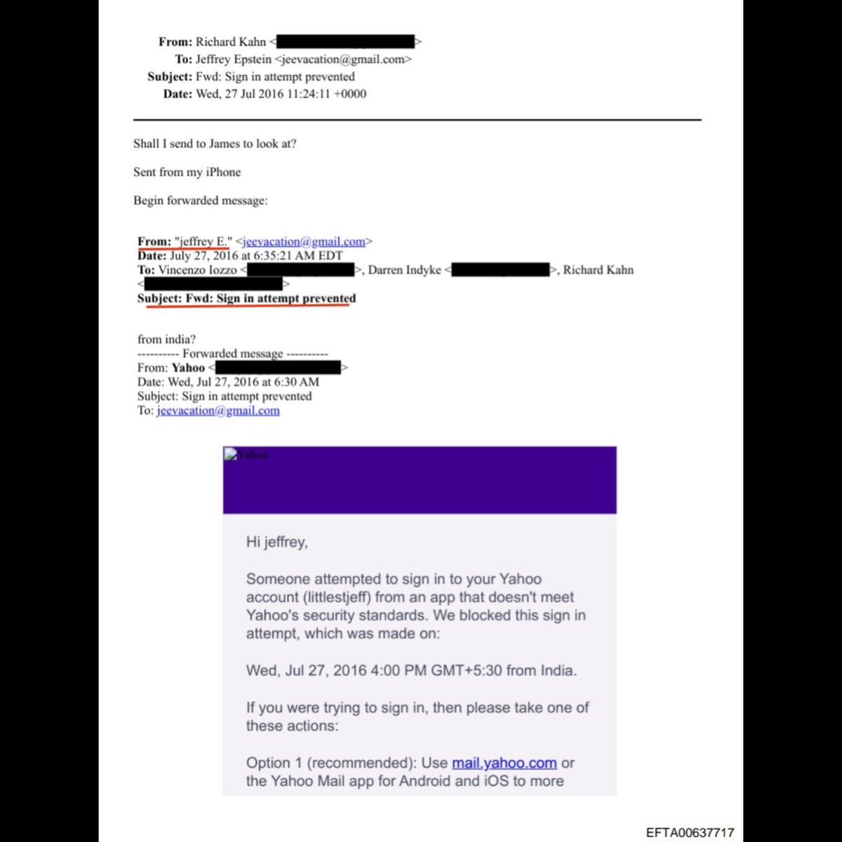 In 2016, someone from India 🇮🇳 tried to hack Jeffrey Epstein email id. 😭😭