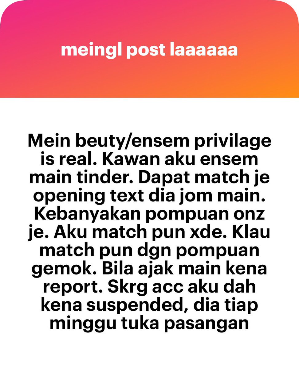 meinmokhtar's tweet image. Hahahahahahahahahah. Aku yang buruk ni faham perasaan ang hm