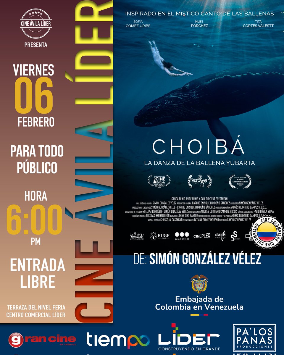 Gran_Cine's tweet photo. Cine Colombiano en  CINE ÁVILA LÍDER del @CCLIDER 
Entrada libre 
6pm
Viernes 6 y sábado 7Feb26.
Más info https://t.co/I6BTp72NKe y @bernardorotundo https://t.co/JJEbvcdqJF