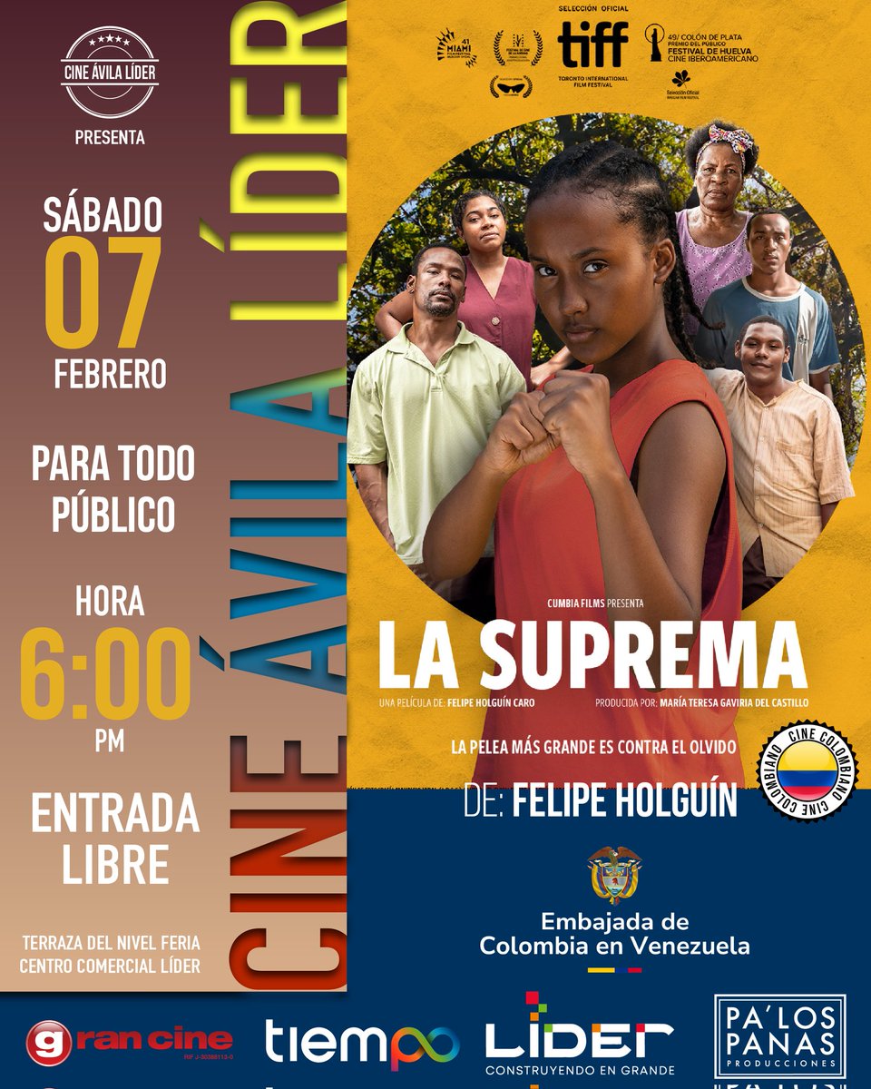 Gran_Cine's tweet photo. Cine Colombiano en  CINE ÁVILA LÍDER del @CCLIDER 
Entrada libre 
6pm
Viernes 6 y sábado 7Feb26.
Más info https://t.co/I6BTp72NKe y @bernardorotundo https://t.co/JJEbvcdqJF