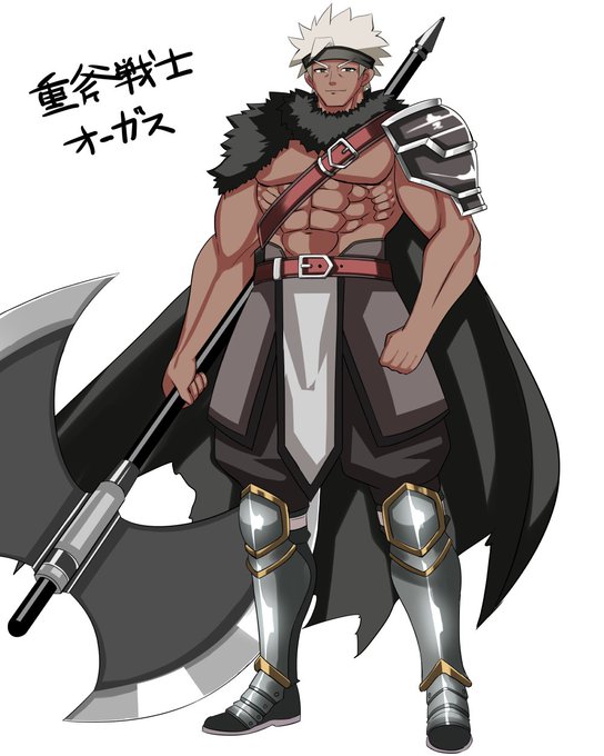 漢キャラの立ち絵描けた!!予定通りいけば、なんとアウひかGLでも名前が出ていたこの男が登場🐑 