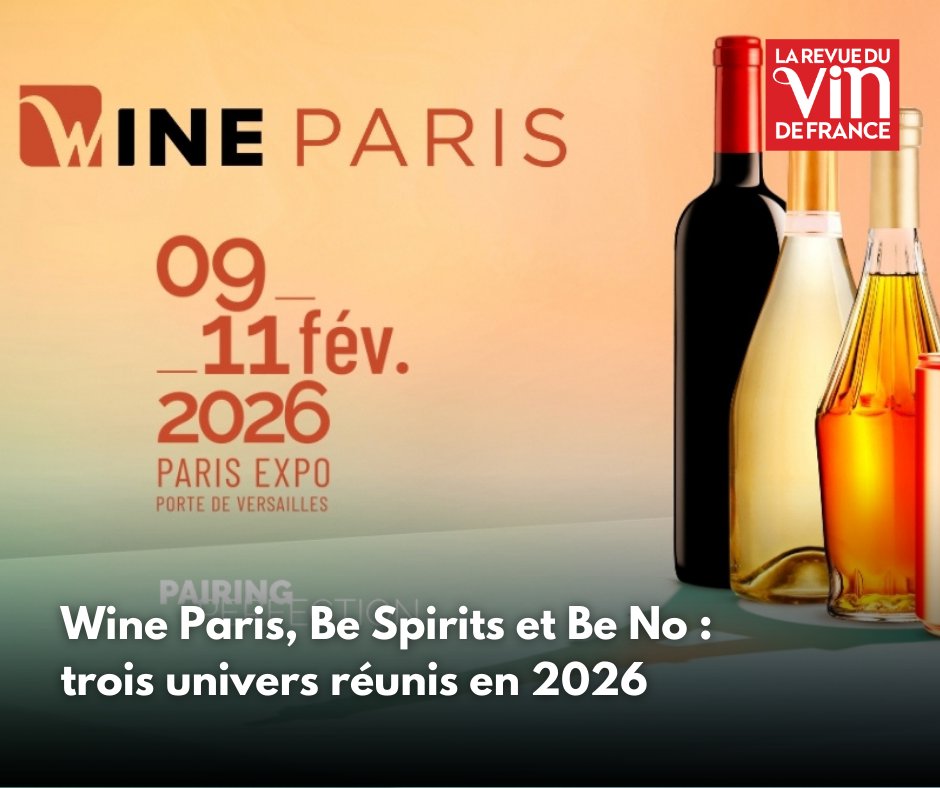 LaRVF_mag's tweet image. 🍇 Du 9 au 11 février 2026, Vinexposium réunit sous un même toit trois salons autonomes - Wine Paris, Be Spirits et Be No - reflet de l’évolution d’une filière qui se diversifie et repense ses marchés.
tinyurl.com/346fbvrh

En #partenariat avec Wine Paris