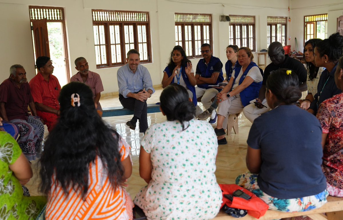 MAFrancheUN's tweet photo. In Badulla with communities affected by Cyclone Ditwah. Appreciated support from Govt, people around island &amp; @UNSriLanka following disaster but they still need help: clean water; livelihoods incl. cleaning agri land; housing solutions incl. assessments &amp; relocation. https://t.co/SAyPnlWFzb