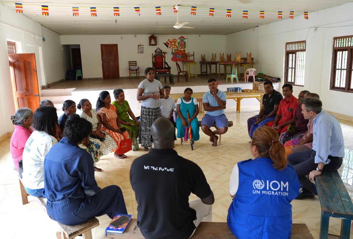 MAFrancheUN's tweet photo. In Badulla with communities affected by Cyclone Ditwah. Appreciated support from Govt, people around island &amp; @UNSriLanka following disaster but they still need help: clean water; livelihoods incl. cleaning agri land; housing solutions incl. assessments &amp; relocation. https://t.co/SAyPnlWFzb