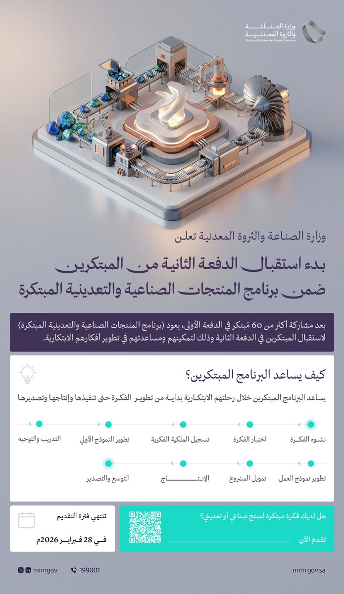 وزارة الصناعة والثروة المعدنية tweet media