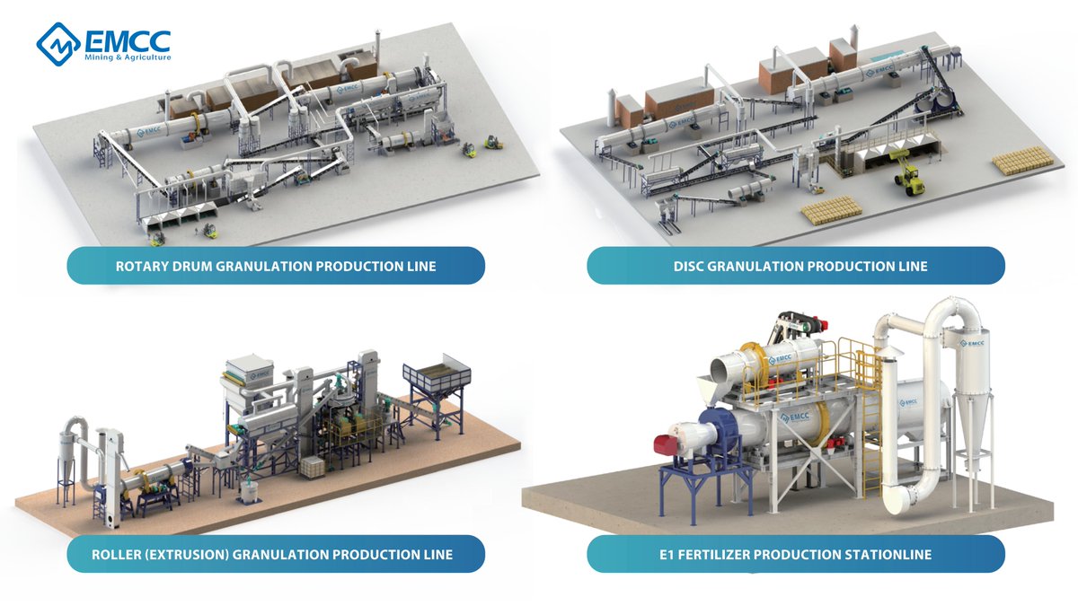 Chinaemcc's tweet image. Fertilizer Granulation Line
China‘s leading manufacturer, EMCC designs high-quality and low energy-consumption fertilizer granulation equipment for organic or compound fertilizer plants with the best price.
#FertilizerProductionLine #FertilizerGranulator #NPKproductionLine