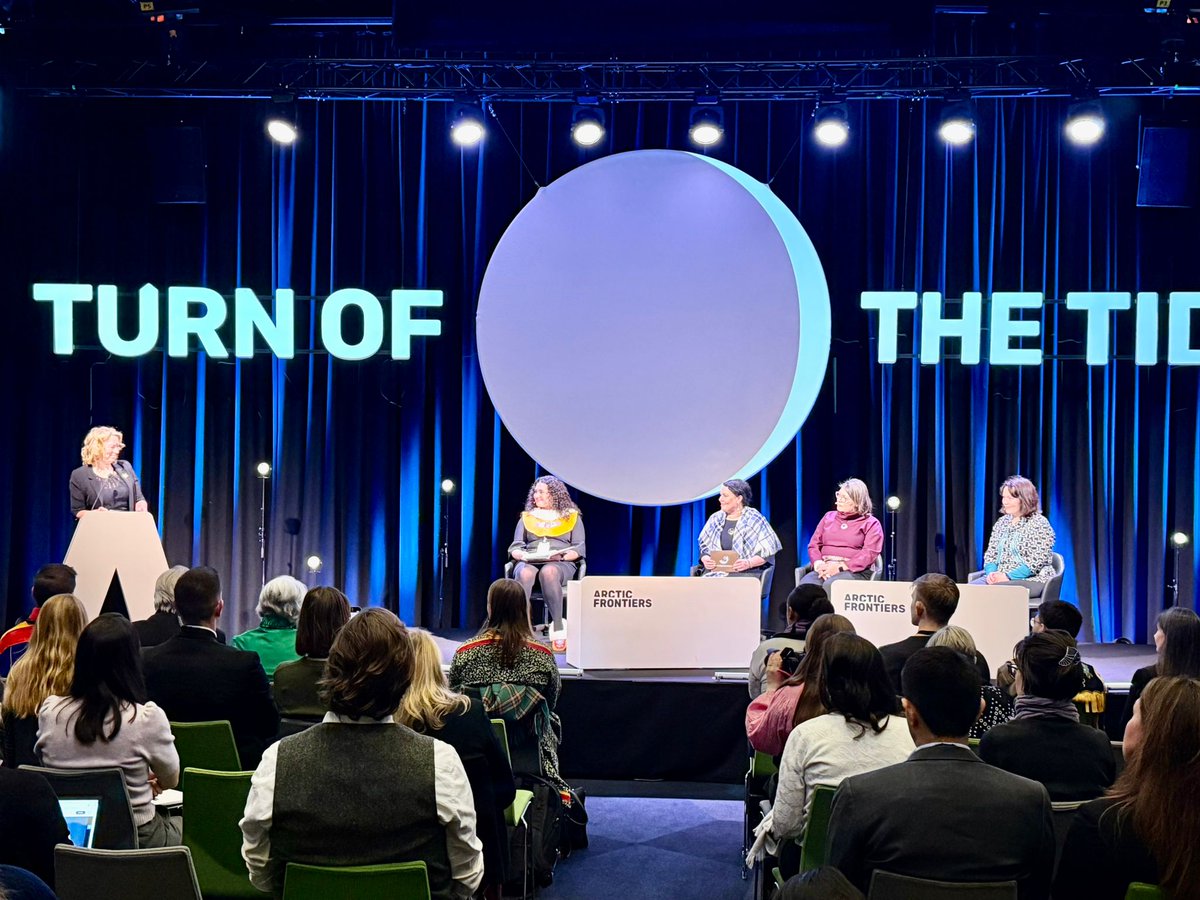 CanadaNorway's tweet photo. Grateful to all who joined Rising Voices at #ArcticFrontiers2026 with #GGSimon, Governor General of Canada. Powerful perspectives on Indigenous women’s leadership and knowledge shaping the Arctic. Thank you to our speakers for an inspiring session!
@AmyBakerCAN @Canada @GGCanada https://t.co/oPnxG7nvmU