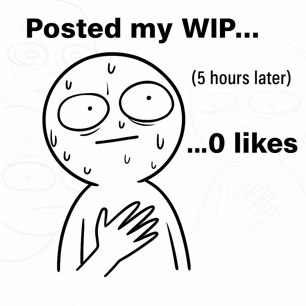 afavisuals's tweet photo. Me refreshing every 5 minutes like suddenly magic will happen 💀

#artmoots #smallartists #ArtistOnTwitter https://t.co/WNbXdUh8DC