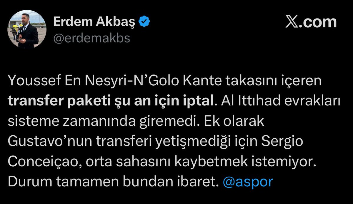 Asrinayvaz's tweet photo. @bosunatiklama Fenerbahçe değil el Ittıhad zamanında giremedi. Adam gibi haber yapın. Etkileşim için uyanıklık yapmayın. https://t.co/DcO6DYnhhz