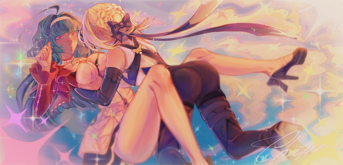 Astra and Evelyn fanart #zzzzero #Evelyn #AstraYao