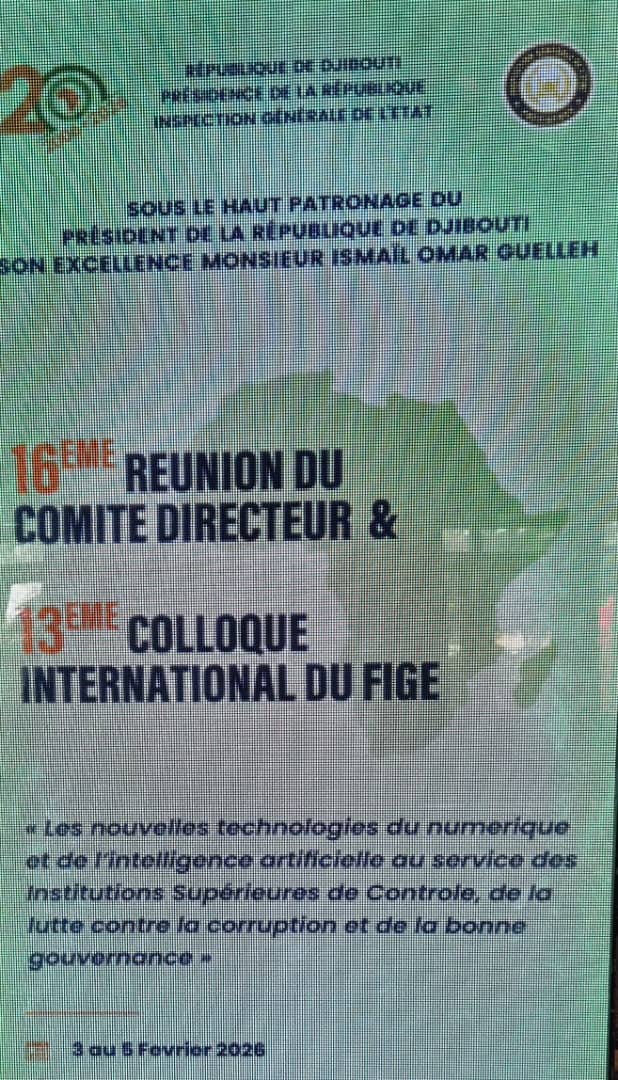 foziaaosman's tweet photo. Dans 1 contexte oĂč les nouvelles technologies et l'IA deviennent 1 enjeux stratĂ©gique.Le Colloque international du #FIGE organisĂ© par l'Inspection GĂ©nĂ©rale de l'Etat #Djibouti sera le haut lieu d'un dĂ©bat riche et pertinent sur ls dĂ©fis et les opportunitĂ©s liĂ©s au numĂ©rique 1/2 https://t.co/tnlhkC9SsU