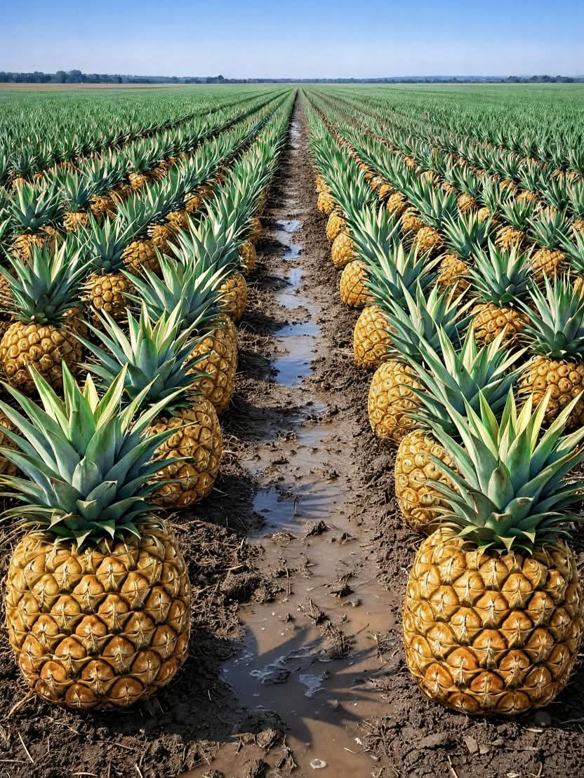 pati_agronomist's tweet photo. Uniform row planting ensures optimal spacing and light interception in pineapple fields.
Proper field layout improves nutrient uptake, crop vigor, and fruit uniformity.#PineappleFarming #RowPlanting #CropManagement #Horticulture #FruitQuality https://t.co/CkgRGGOH7I