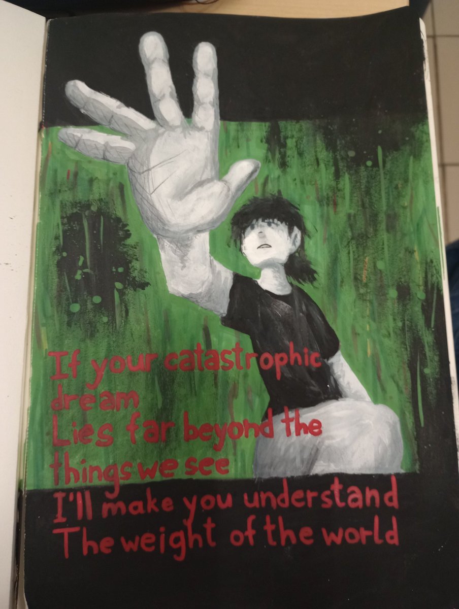 STATICLOVER_'s tweet photo. It's not perfect, it was an anatomy/semi realism practice at first, but I made something inspired by ippo.tsk's song "Oyasumination" :^] #fanart https://t.co/exu8xhs1Y3