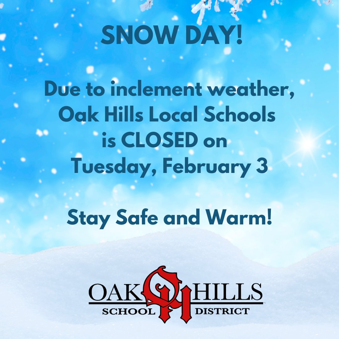 Oak Hills Schools tweet media