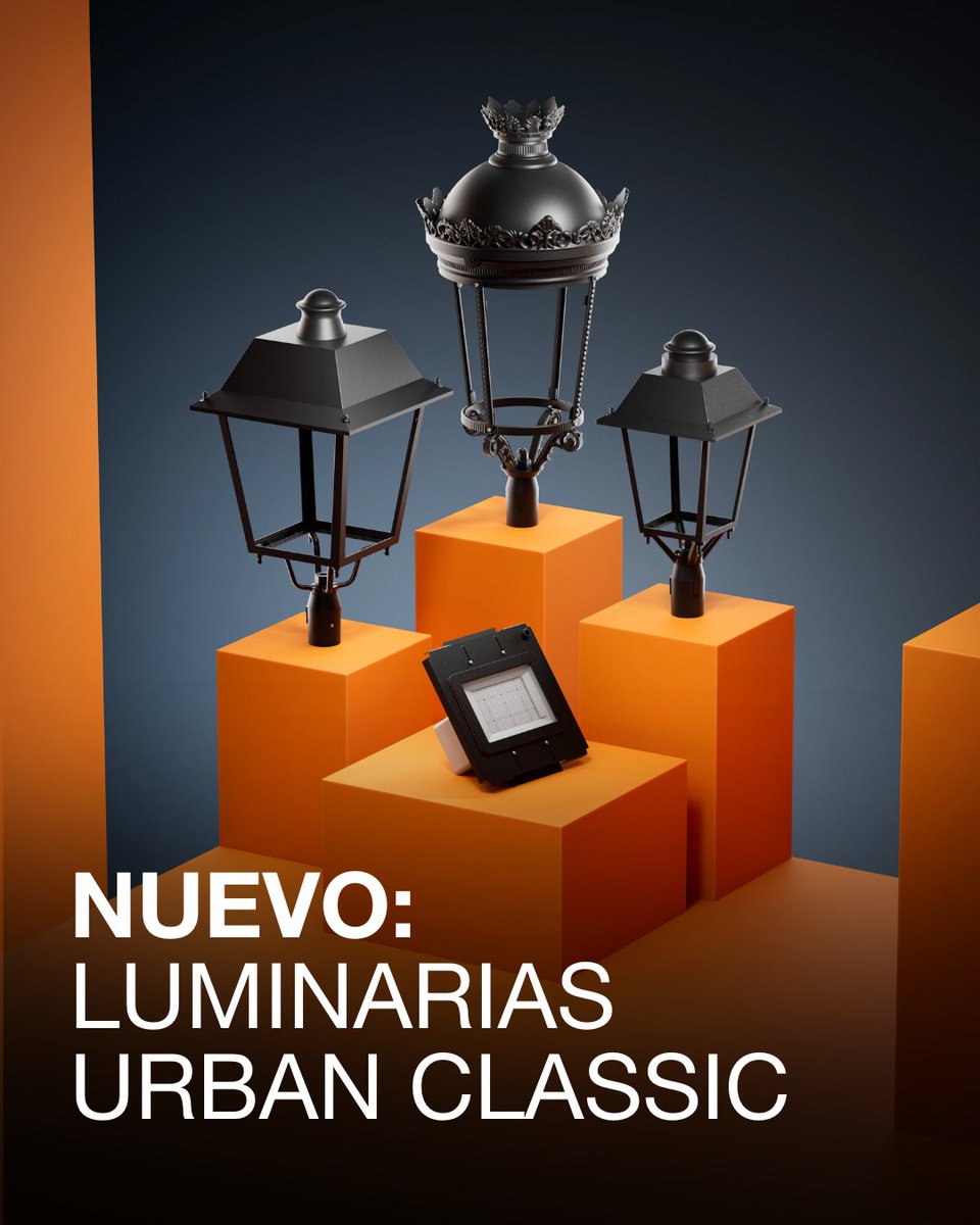 🌟 Nueva iluminación urbana: Urban Classic 🌟
⁣
Iluminación clásica con tecnología moderna que combina diseño atemporal y alto rendimiento.
⁣
➡️ Descubre el catálogo completo aquí: bit.ly/4t3YNJX