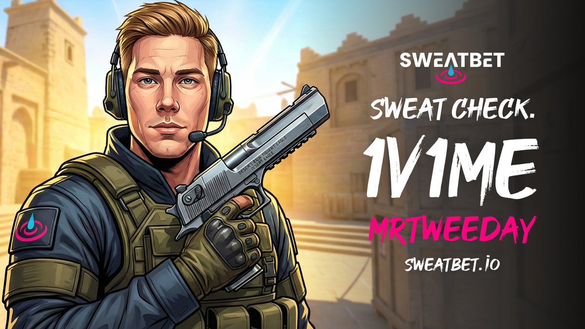 Mrtweeday's tweet image. People constantly bother about whooping my ass in a 1vs1... here's your chance and if you win you'll even get paid for it 😂

LIVE NOW Twitch - Mrtweeday

Partnered with @sweatbetio - a new platform where you can wager on yourself.

$10 for the first 200 to sign up 
(link below)