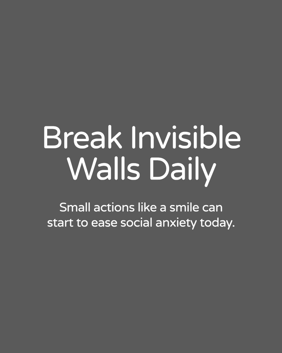 SelfHelp_Doctor's tweet photo. Social anxiety builds invisible walls between you and others. Small daily actions—like saying hello or sharing a smile—start breaking them down. Ready to take the first step? Try our free mini-course. Comment "start" to learn more.

Link in first comment. https://t.co/g9G0DEzgyW
