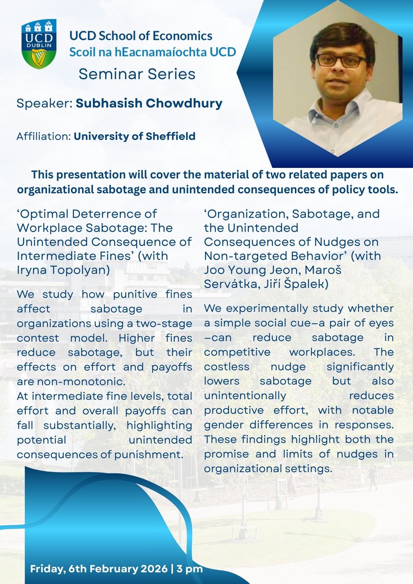 UCD Economics tweet media