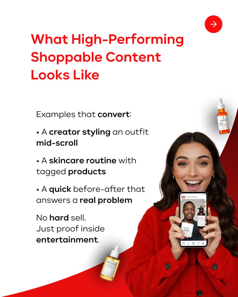 BoomsaVenture's tweet photo. When content is entertaining, buying feels effortless.

#boomsa #shoppablecontent #socialcommerce #tiktokmarketing #instagramshopping #digitalconversion #contentcommerce https://t.co/hYIUYOMLTB