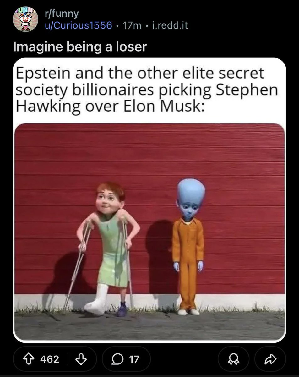 Reddit_Retards's tweet image. They're calling Elon a loser for not being in a pedo island..