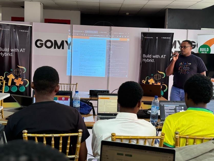 atdevslagos's tweet image. ✨ Day 2 at Africa’s Talking Lagos!

From building dynamic USSD flows to automating voice experiences and unlocking insights for better performance, today was all about creating smarter, more interactive systems.
#BuildWithAT #BuildWithAI #WeLoveNerds #ATDevsLagos