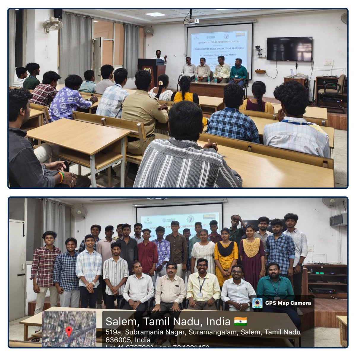 PowerSSCIndia's tweet photo. PSSC  inaugurated new batch of Smart Energy Meter Training (STT) in Salem, Tamil Nadu, on January 31, 2026, under the POWERGRID CSR initiative. This program is a vital component of our larger mission to empower 6,000 youth across 33 cities under RDSS. #SmartMeterTraining #MoP https://t.co/CFdFxBJ08b