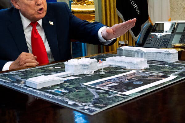 AntiTrumpCanada's tweet image. Two photos: Two men studying grandiose building models.
One is a ruthless, deranged narcissistic dictator.  The other is Adolf Hitler.