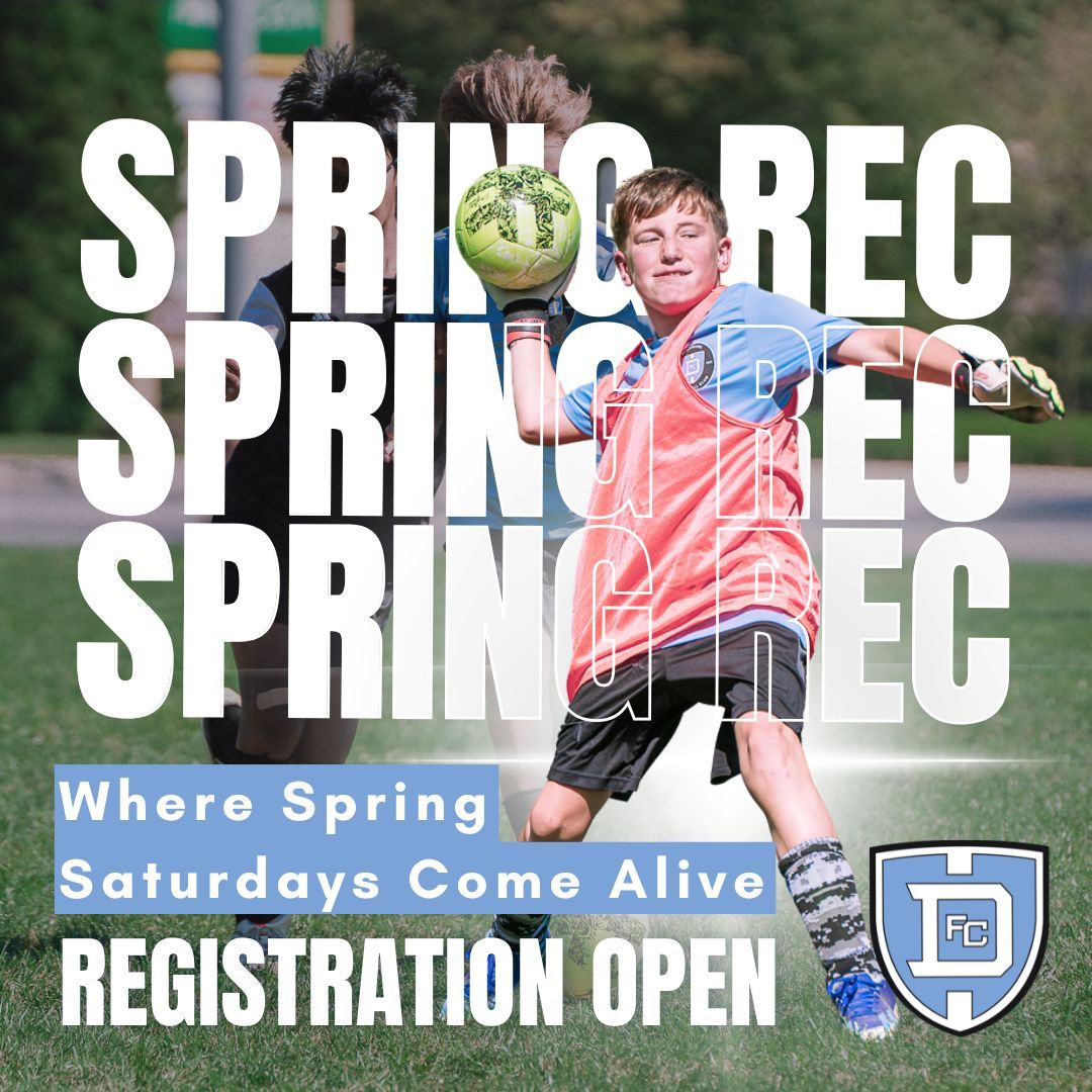 playDEFC's tweet photo. Practices during the week. Games on Saturdays.

A fun, structured environment where kids learn teamwork, confidence, and love for the game.
The DEFC North Spring Rec season is designed to keep players active, engaged, and smiling all spring long.

Register:https://t.co/7ggZytvGgr https://t.co/icvg7pHeMC